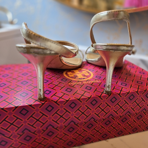 Tory Burch Gold Women's Sandals - Picture 4 of 5